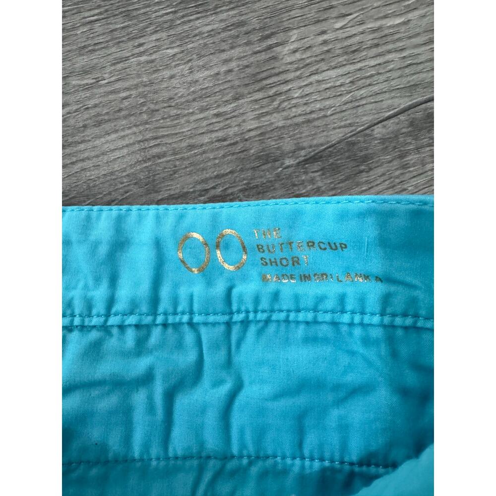 Lilly Pulitzer The Buttercup Short Turquoise Textured Print Size 00 - Picture 5 of 6